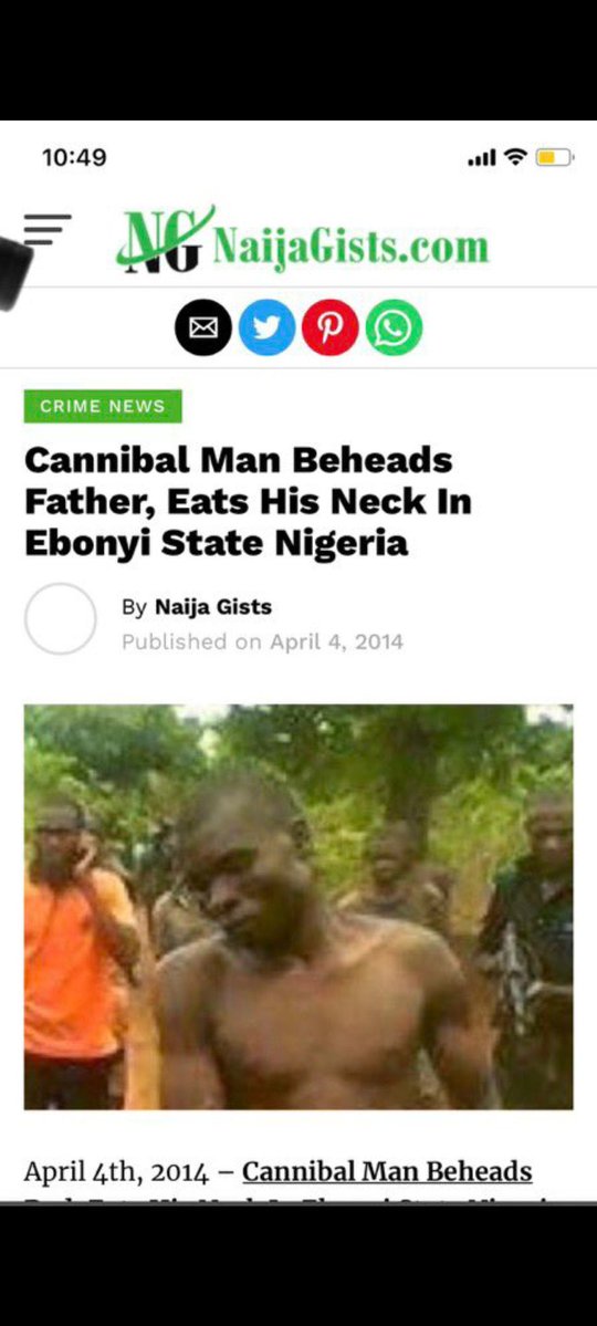 Crypto_muncher_'s tweet photo. @dera_god @ci0131127 @Sistaliano The average ibobastard wants to eat you when they meet you😂You ibo animals salivate when you meet humans.. to you animals, you’ve met a potential meal🤮Useless ibo cannibals 🤮 Children of Clifford Orji. Cursed tribe https://t.co/LHMMEQdLul