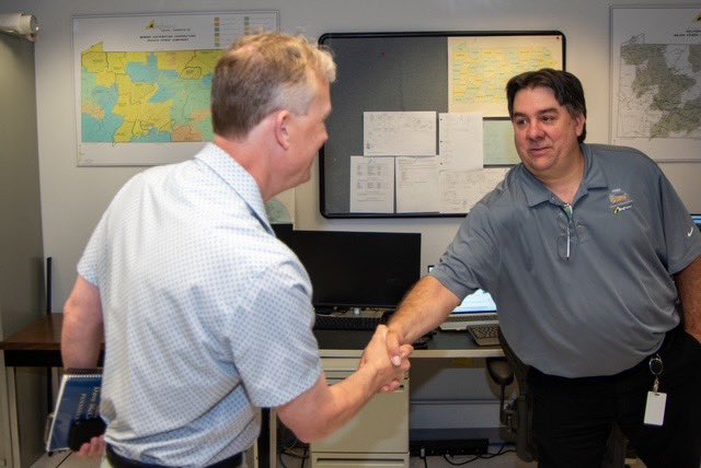 RyanPAumentPA's tweet photo. Enjoyed visiting the Pennsylvania Rural Electric Association (PREA) headquarters in Harrisburg to learn more about the electric cooperatives serving rural communities across PA and NJ.
Today, 14 member-owned co-ops provide electricity to more than 238,000 households, businesses, and industries, representing over 600,000 consumers.
I was especially interested in PREA's Coordinated Load Management System (CLMS), which helps keep electricity affordable by shifting energy use from peak-demand periods to lower-demand times through voluntary consumer participation.
Thank you to the PREA team for the warm welcome and for your commitment to reliable, affordable energy in rural America.
 #RuralPennsylvania #ElectricCooperatives #Energy