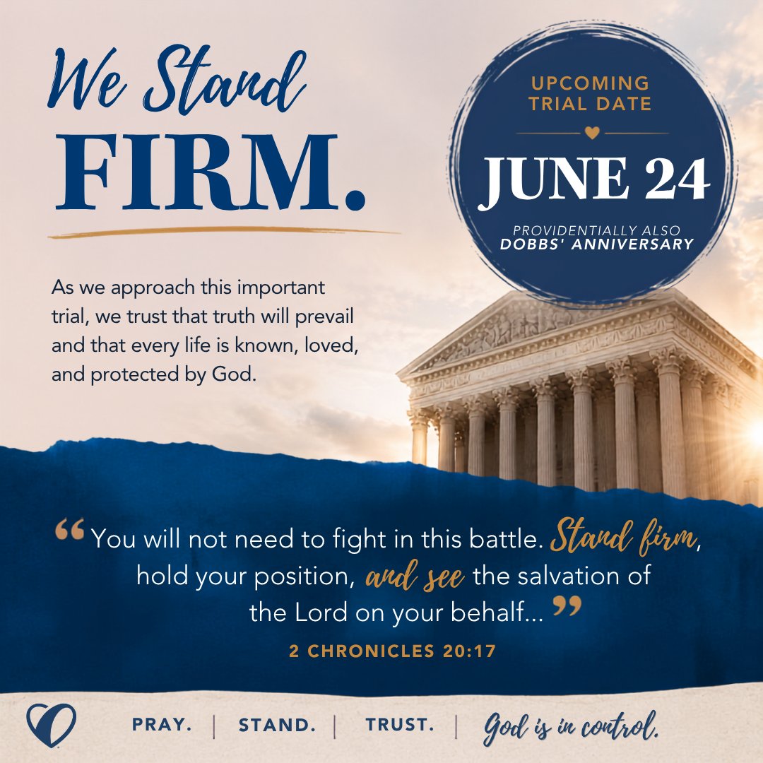 HeartbeatIntl's tweet photo. California Seeks $20 Million to Silence Heartbeat Over Abortion Pill Reversal
On the anniversary of the Dobbs decision, Heartbeat International will stand in a California courtroom as opening arguments begin in a landmark trial that could shape the future of pregnancy help across America.
At the heart of this case is a simple question: Should a woman who regrets taking the first abortion pill be allowed to learn that there is another option?
California is fighting to punish Heartbeat International for answering that question. In fact, the state is seeking nearly $20 million in “damages” simply because of our efforts to provide women with truthful information, compassionate care, and the freedom to make informed decisions. 
And yet, California conceded that it has received NO COMPLAINTS from women regarding APR.
Learn more: https://t.co/7Y0NYW6Jd6