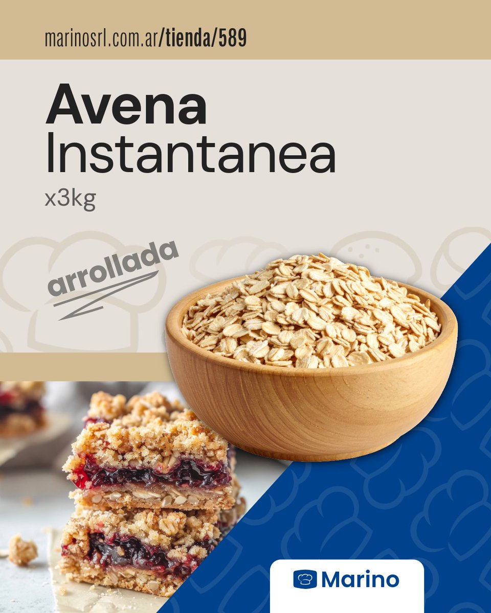 marinosrl's tweet photo. Avena Marino: Rápida, calidad, versátil. ⏱️🛒 https://t.co/Ck7986CiZ5
