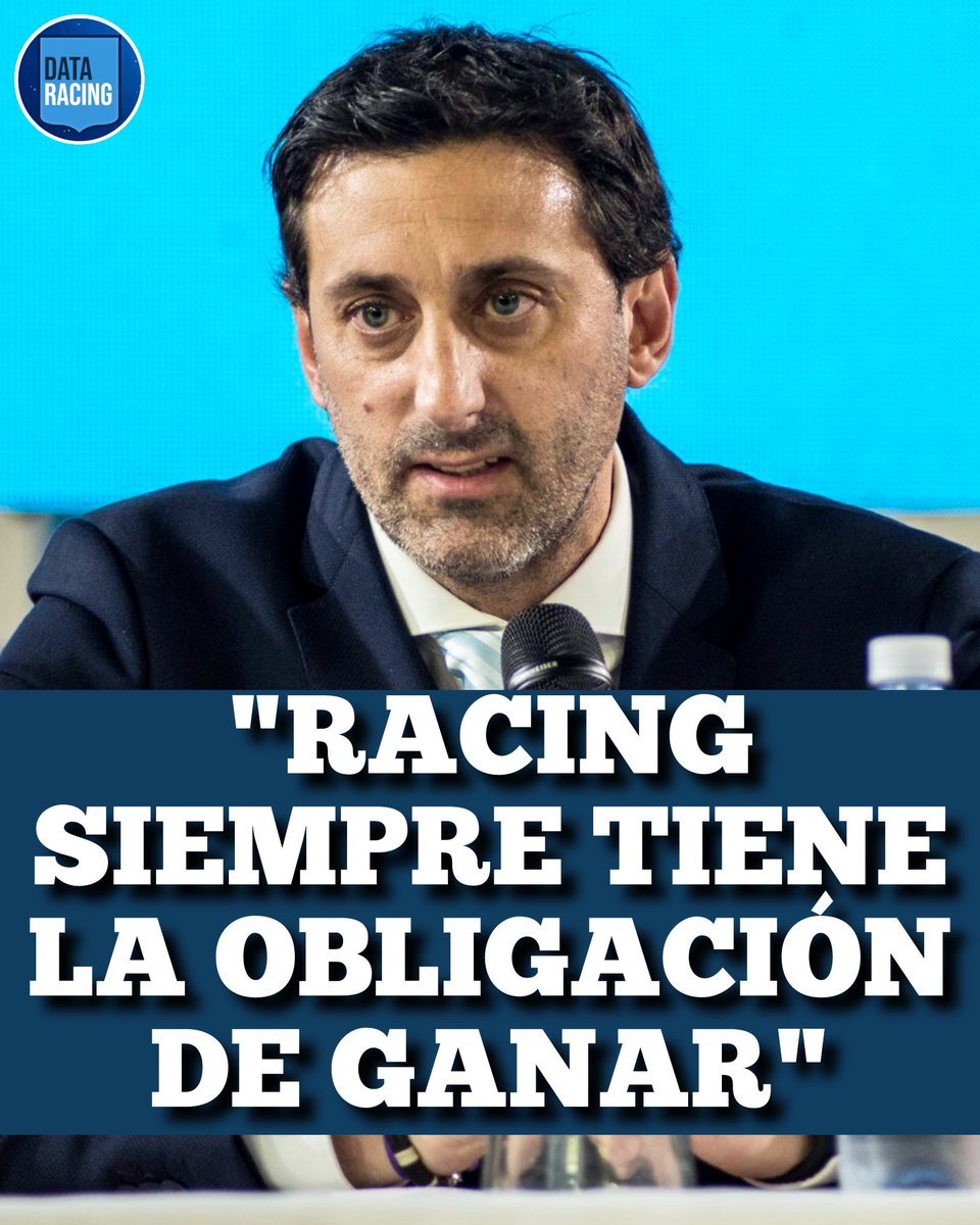 DataRacingOK's tweet photo. "RACING SIEMPRE TIENE LA OBLIGACIÓN DE GANAR, DE PELEAR TODO LO QUE JUEGA, PORQUE ASÍ LO MARCA SU HISTORIA".

🎙️ DIEGO MILITO en conferencia de prensa. https://t.co/8YOUqH7yeq