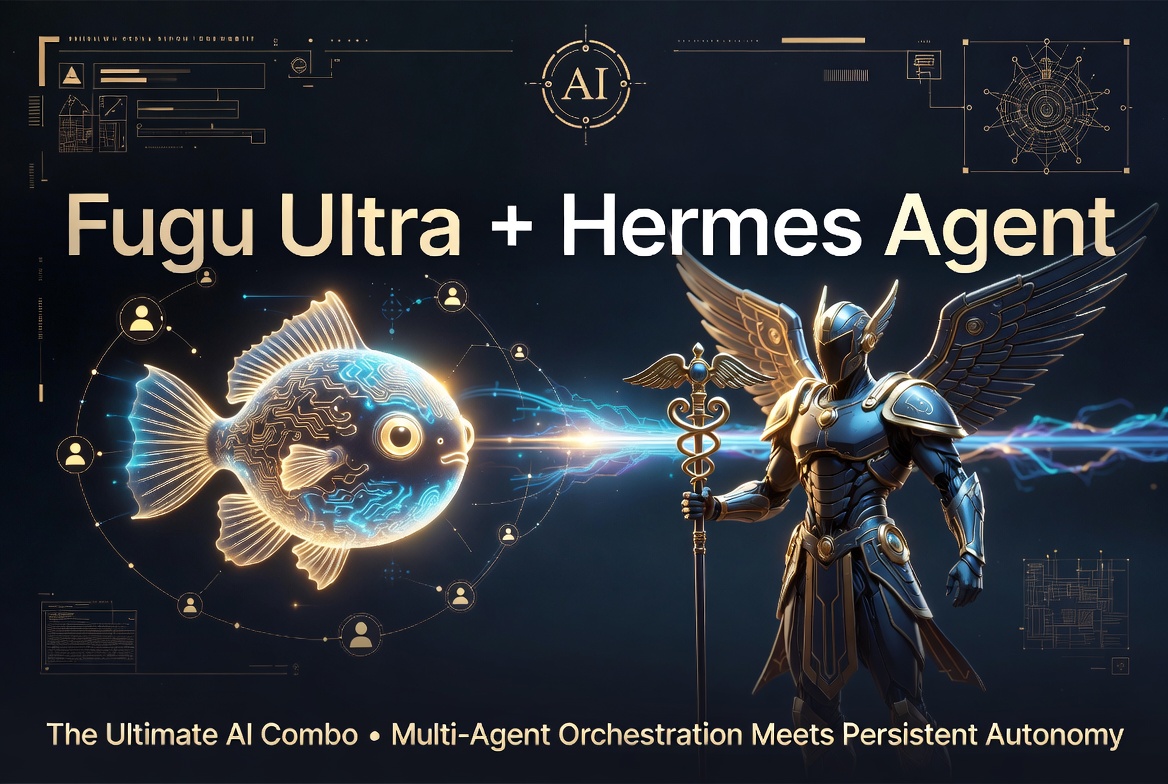 alexcovo_eth's tweet photo. Fugu + Hermes Agent = the ultimate combo right now

@SakanaAILabs Fugu (especially Ultra) is a genius multi-agent orchestrator — it dynamically routes, plans, and coordinates frontier models (GPT, Claude, Gemini etc.) behind one seamless API. Crushes complex coding, reasoning & multi-step workflows.

@NousResearch  Hermes-Agent is the persistent brain: long-term memory, auto-builds skills from experience, runs 24/7, integrates with your tools/apps, and self-improves over time. 

Together? Magic.

• Fugu handles the heavy, high-intelligence orchestration on tough tasks
• Hermes gives it context, persistence, reusable skills & real-world execution

Users already report big Improvements running Fugu Ultra inside Hermes. One call becomes a smart team that remembers you and levels up daily. (as per Grok)

I'm going to try it and see what's up.