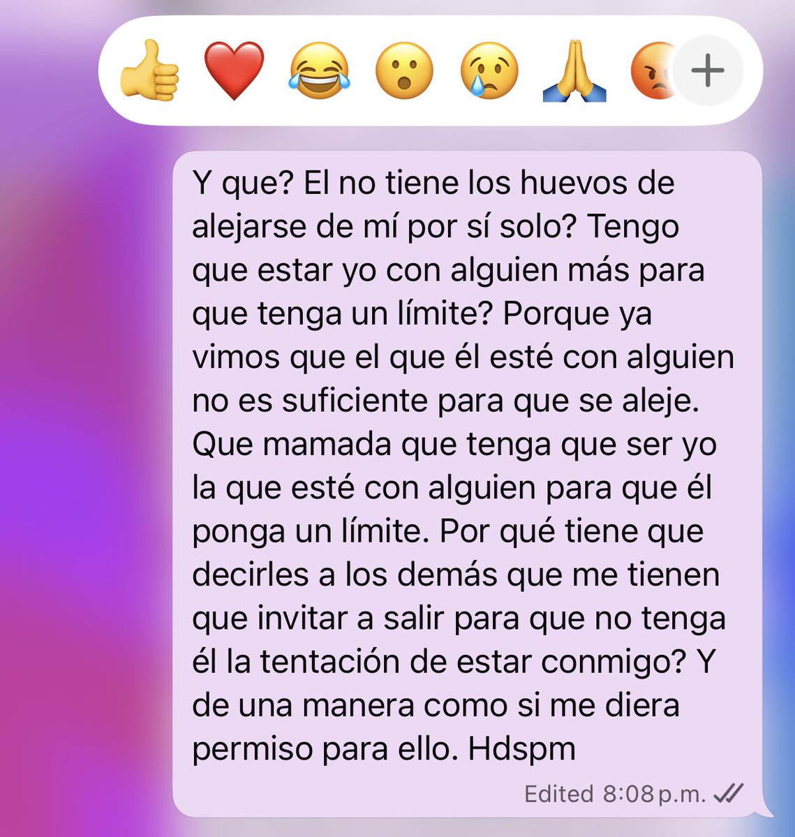 beccarm12's tweet photo. Cómo le explicas a las dos neuronas de un Ex que no necesito acompañante, él necesita autocontrol y saber respetar límites por si solo? 🙃 https://t.co/FpXipbVGQH