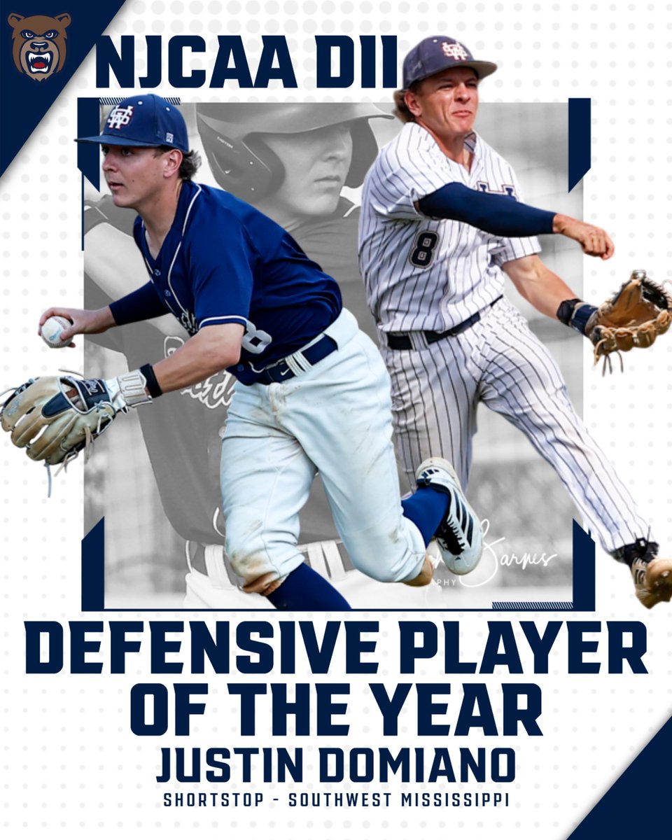 SMCC_Athletics's tweet photo. Congratulations to Justin Domiano on being named the NJCAA DII Defensive Player of the Year! 

#ReachTheSummit https://t.co/WsOxIjyb6C