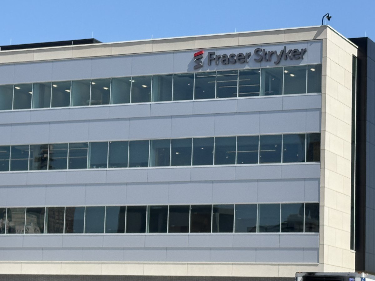 FraserStryker's tweet photo. The Fraser Stryker signs are officially up at our new office in the Builder’s District!

We're just a few weeks away from our move and excited for this next chapter. Stay tuned as we share more updates leading up to move day.

#FraserStryker #NewOffice https://t.co/UhRvoRL7IG