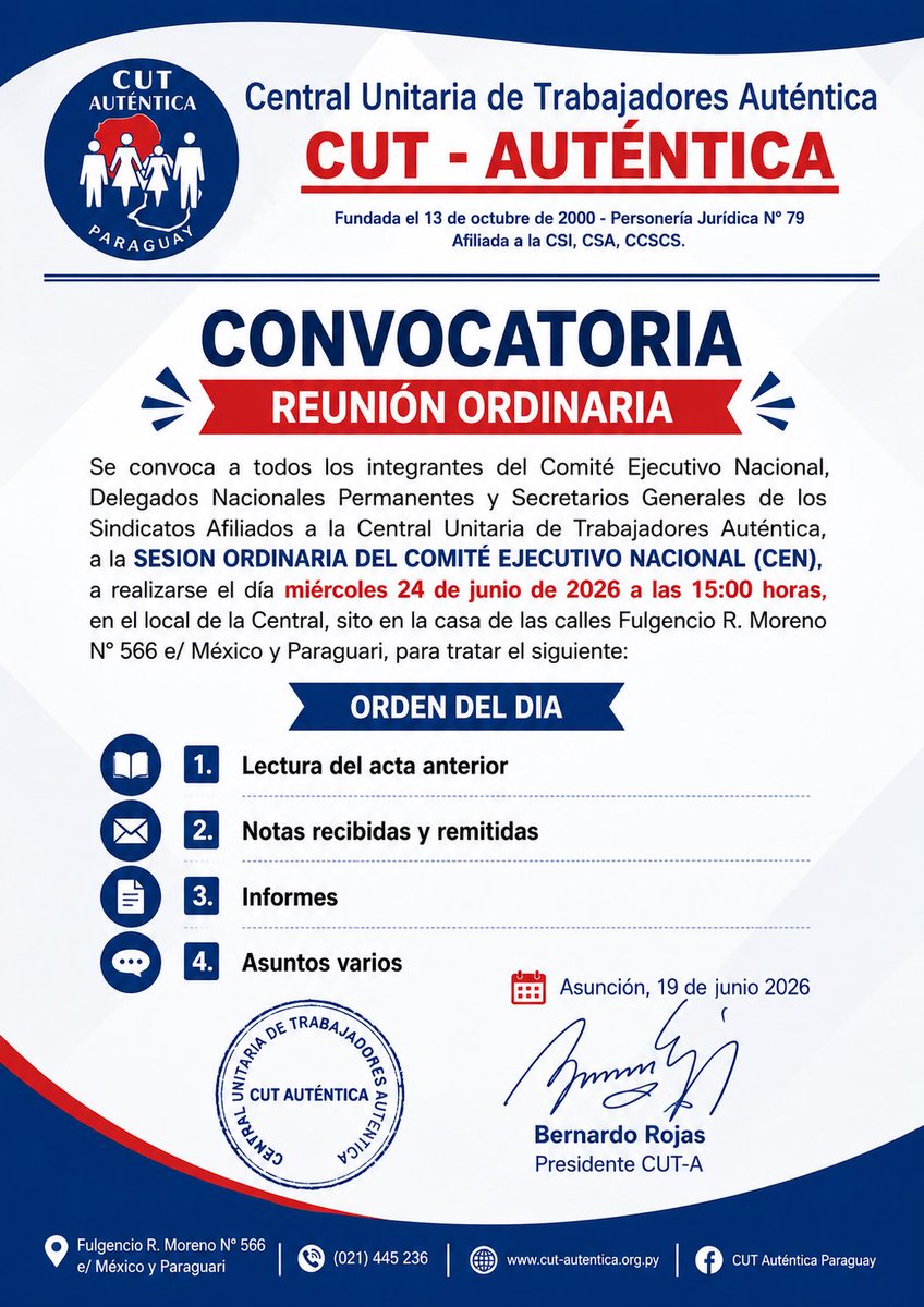 Central Unitaria de Trabajadores Auténtica tweet media