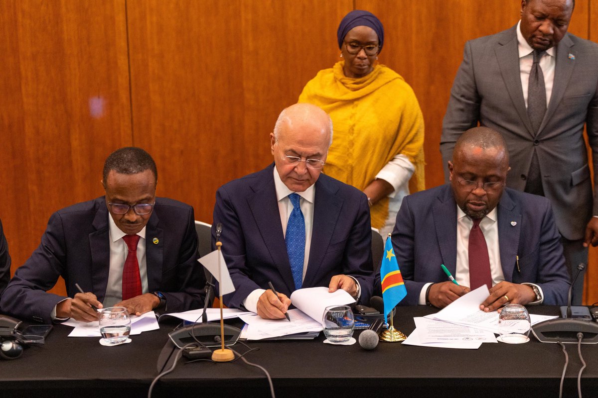 BarhamSalih's tweet photo. In Addis Ababa, the Democratic Republic of the Congo and Rwanda, together with UNHCR, renewed their shared commitment to voluntary, safe & dignified refugee returns. The ministerial Tripartite Commission adopted a new 2026–27 roadmap to strengthen repatriation, reintegration & support for refugees rebuilding their lives.
As momentum for peace grows in the Great Lakes region, resolving long-standing displacement is not only a humanitarian imperative—it is an investment in stability, recovery & durable solutions.
These efforts build on recent political progress, including the Washington accord and the Doha process, with appreciation for the continued support of the African Union.