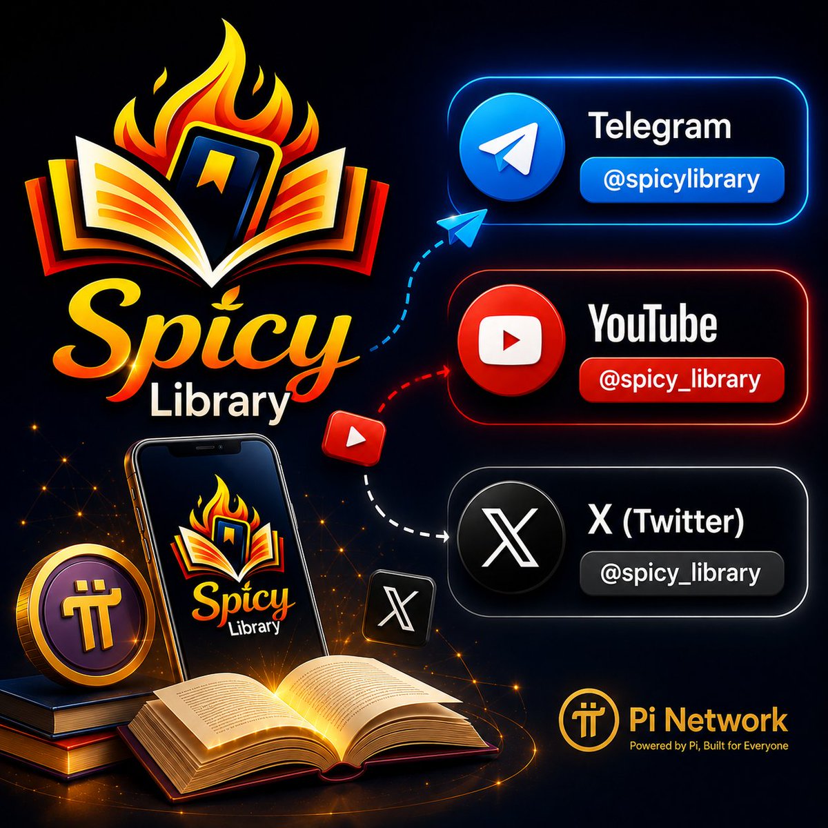 spicy_library's tweet photo. Official pages of the application
Telegram : https://t.co/jzfJGJlv0j
Youtube : https://t.co/p4YmWs7Noz
X : https://t.co/jxiVlsw4xa
#spicylibrary
#PiNetwork https://t.co/STsBH8qOLS