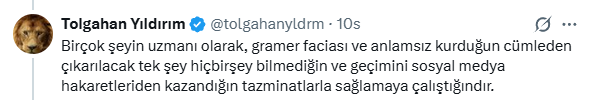 selimtrkrp's tweet photo. @tolgahanyldrm @DrAhmetSANLI konuşmamız hiç bir anlam ifade etmiyor. ben sizinle sizin iddia ettiğiniz iddiaları konuşuyorum. senin şikayetinin sebebi de onun neden böyle düşündüğü.
senle senin ortaya attığın iddialar üzerinden konuşmaya çalışıyorum.
onun yaptığını sen şikayet ediyorsun. bir farklısını sen https://t.co/1OBm77n4ol