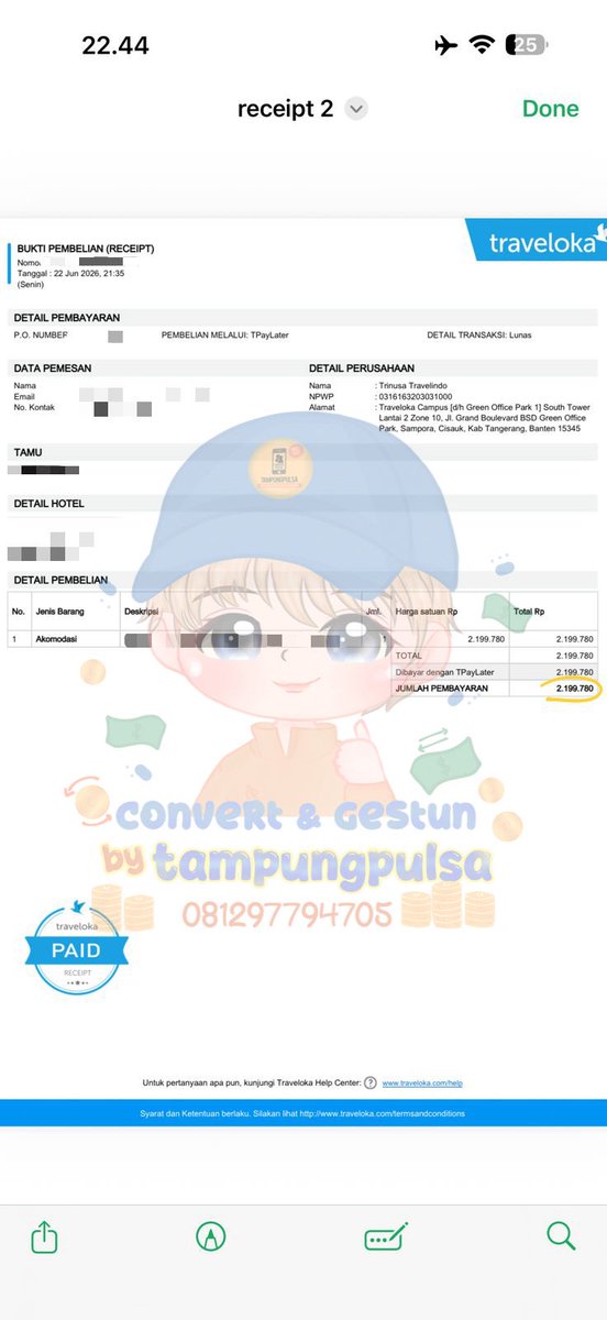 lrubie_'s tweet photo. transaksi realtime 22/06/2026 📝

💰— s0piIeter via co riII 9.999.000 ✅
💰— kaItu kIedit via scan 3.500.000 ✅
💰— tr4veI0ka via h0tel 2.199.780 ✅
💰— g0wpeiIeter via t0kp3ed 900.000 ✅

💌 more testi at https://t.co/oVIAsU3l3h https://t.co/VxqHeDGxzb