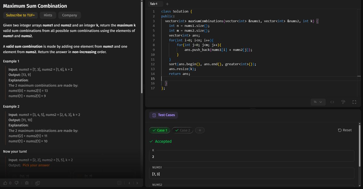 aryan072004's tweet photo. 🗓️ Day 22 – #SDESheetChallenge✅
1. Implement Max Heap
2. Kth Largest Element in an Array
3. Maximum Sum Combination

@takeUforward_ https://t.co/xCaqsRCNfu