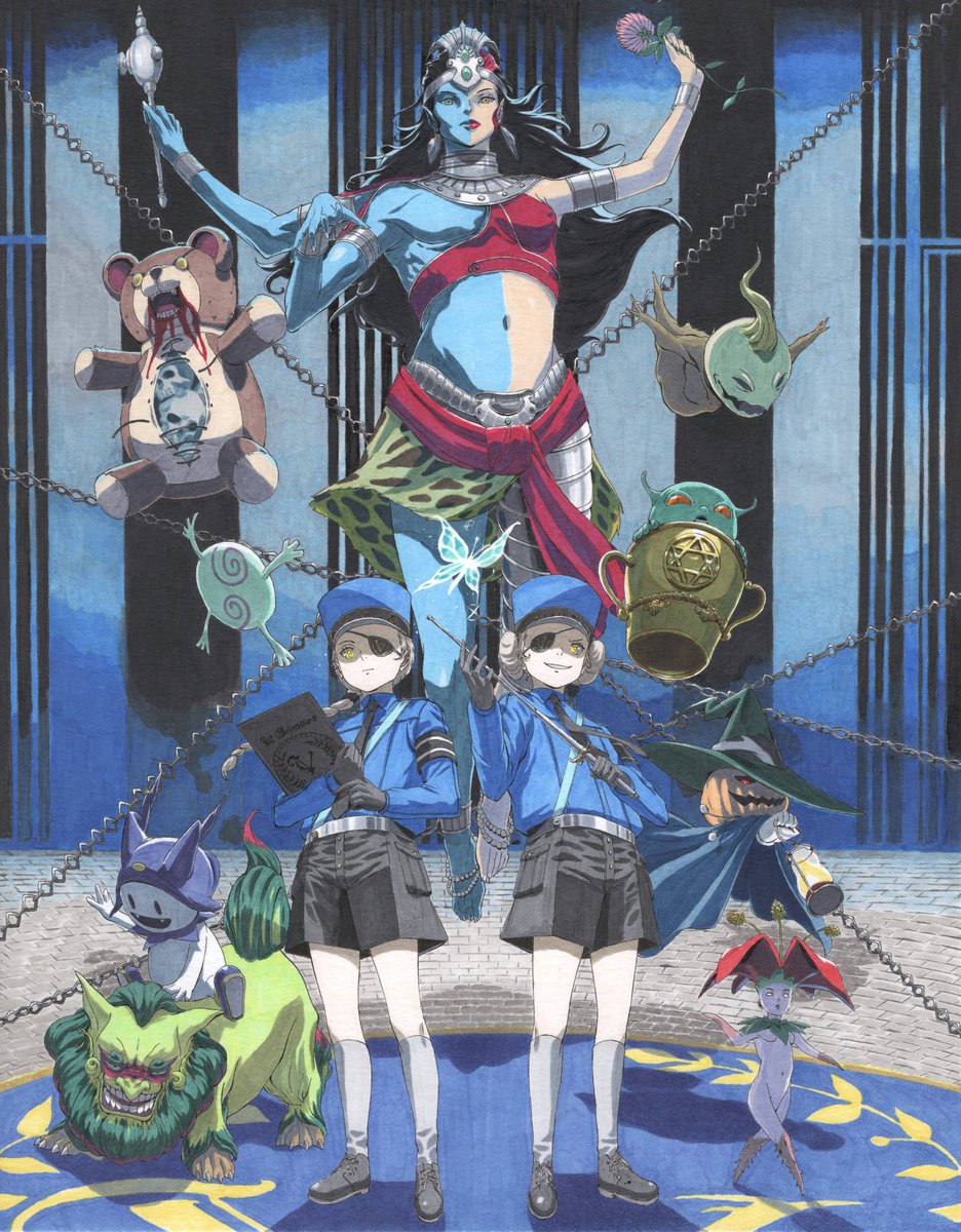 PatsArt4's tweet photo. ◤━━━━━━◥
　おい、囚人！！
◣━━━━━━◢

ジュスティーヌとカロリーヌ👮‍♀️👮‍♀️
#Persona5 #ペルソナ5 https://t.co/rrDSm2n156