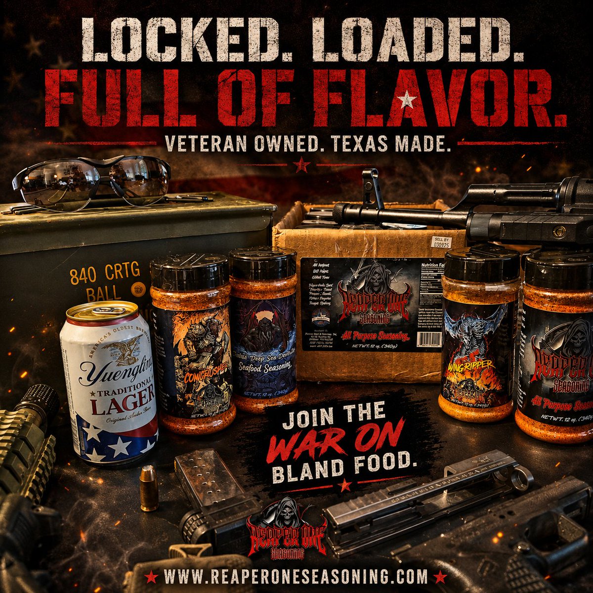 ChefDeathcore's tweet photo. Be the hero for 4th of July! Get Reaper One Seasoning! 

https://t.co/oc4LzEJCUr https://t.co/PLA7gAgnkP