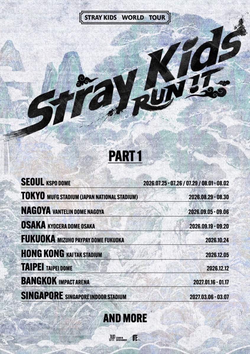 TheePopCore's tweet photo. Stray Kids announces the first leg of their ‘Run It Tour,’ starting this July. https://t.co/RXLCG8P6l1