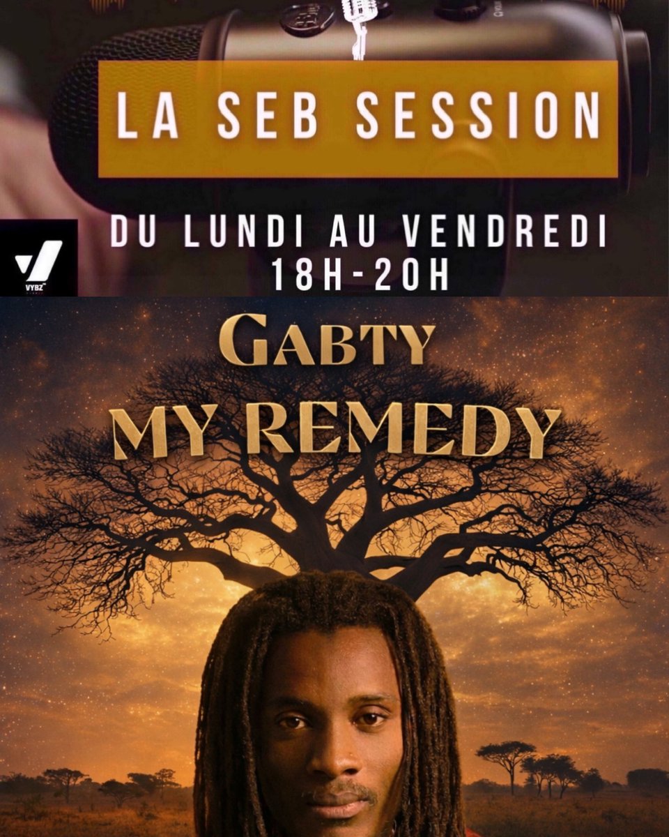 VybzFMOfficiel's tweet photo. ⚠️ 🔥 la SEB Session AVEC SEB. En direct 18h/20h sur VYBZ FM. 📻 cette semaine c’est une spéciale consacrée à l’artiste Gabty et son album #myremedy à découvrir !  #sebsession rendez-vous sur les applications gratuites et https://t.co/PdsgyM3W76 et https://t.co/ThrzmgslDA https://t.co/h6ZVEXHpKP