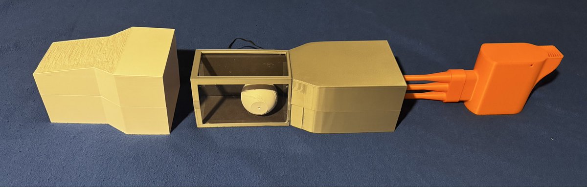 HughesLinc2029's tweet photo. Posting a few pictures of my Science Fair project from last month. For the project I 3D printed a wind tunnel to study the seam shifted wake of a baseball. https://t.co/ZeHm9uMa1C