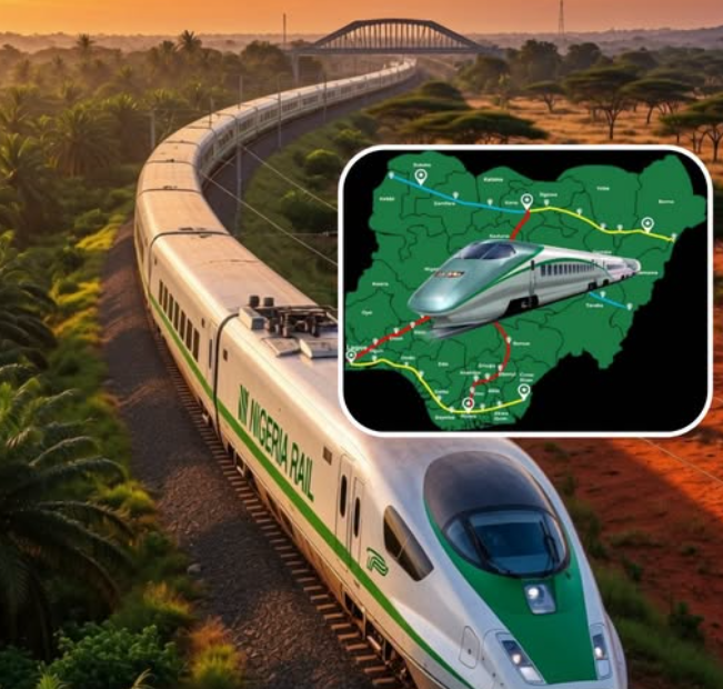 AfricanHub_'s tweet photo. Nigeria 🇳🇬 is pushing ahead with one of the most ambitious infrastructure projects in its history: a $60 billion high-speed rail network stretching up to 4,000 kilometres.

The railway will link major cities including Lagos, Abuja, Kano, and Port Harcourt, significantly improving national connectivity and making travel and business far more efficient.

The first phase, covering around 1,600 kilometres, has already secured most of the critical approvals and funding, marking a major step toward actual implementation.