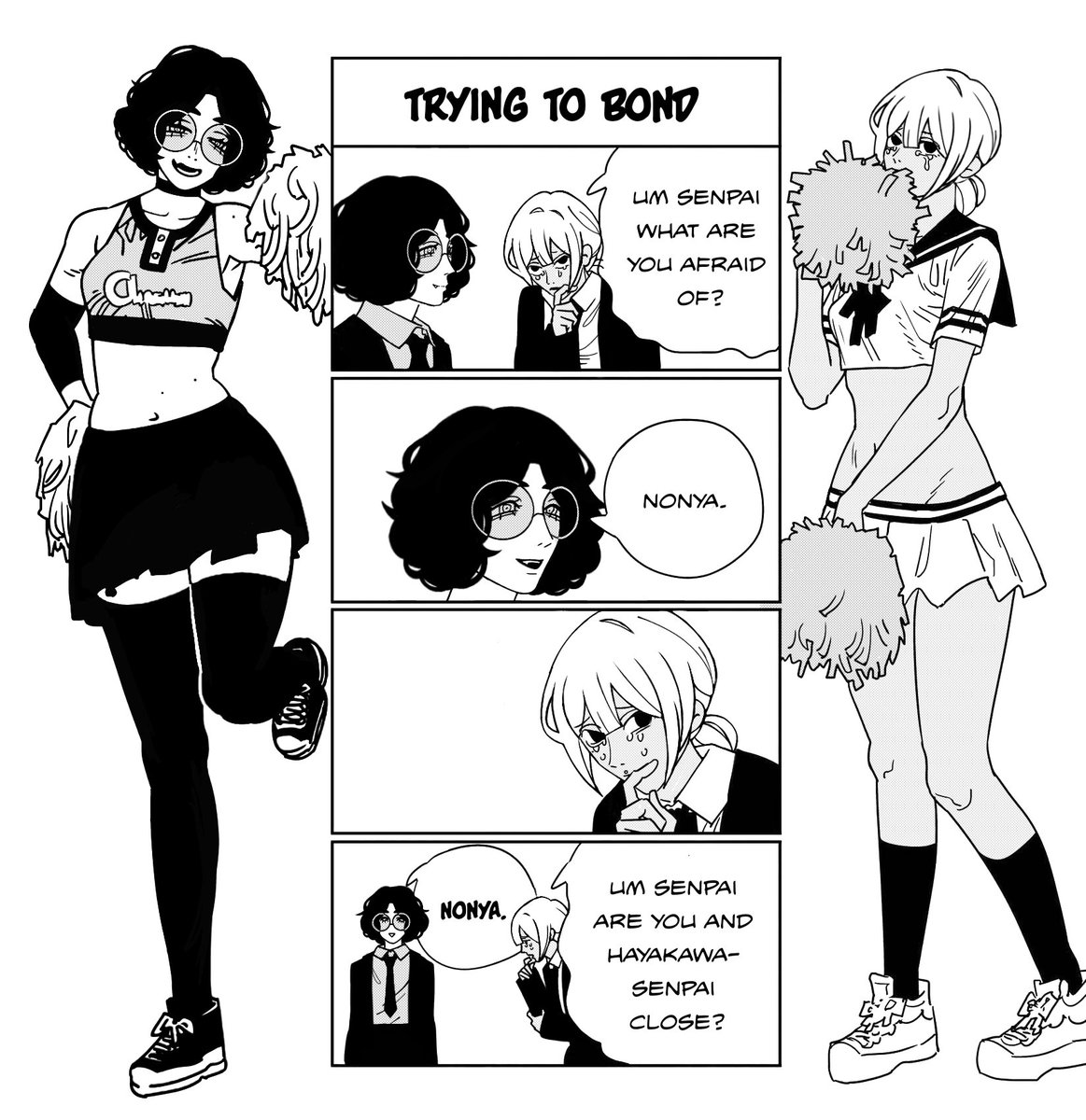cebolash's tweet photo. [Chainsaw Man Extra]
Volume 8 Omake featuring Ash &amp; Suyin https://t.co/ex12oe5hr2