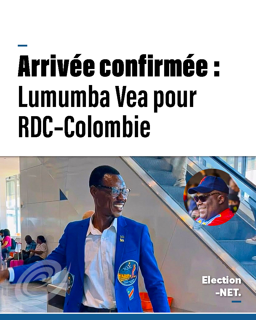 ElectionNet's tweet photo. #RDC: L’animateur Lumumba Vea a rejoint Guadalajara pour animer le deuxième match de la RDC contre la Colombie. Sa présence promet d’électriser les tribunes et de galvaniser les supporters congolais avant ce rendez‑vous décisif.

#CoupeDuMonde2026 #RDC #Léopards #LumumbaVea #Guadalajara #Football #Supporters