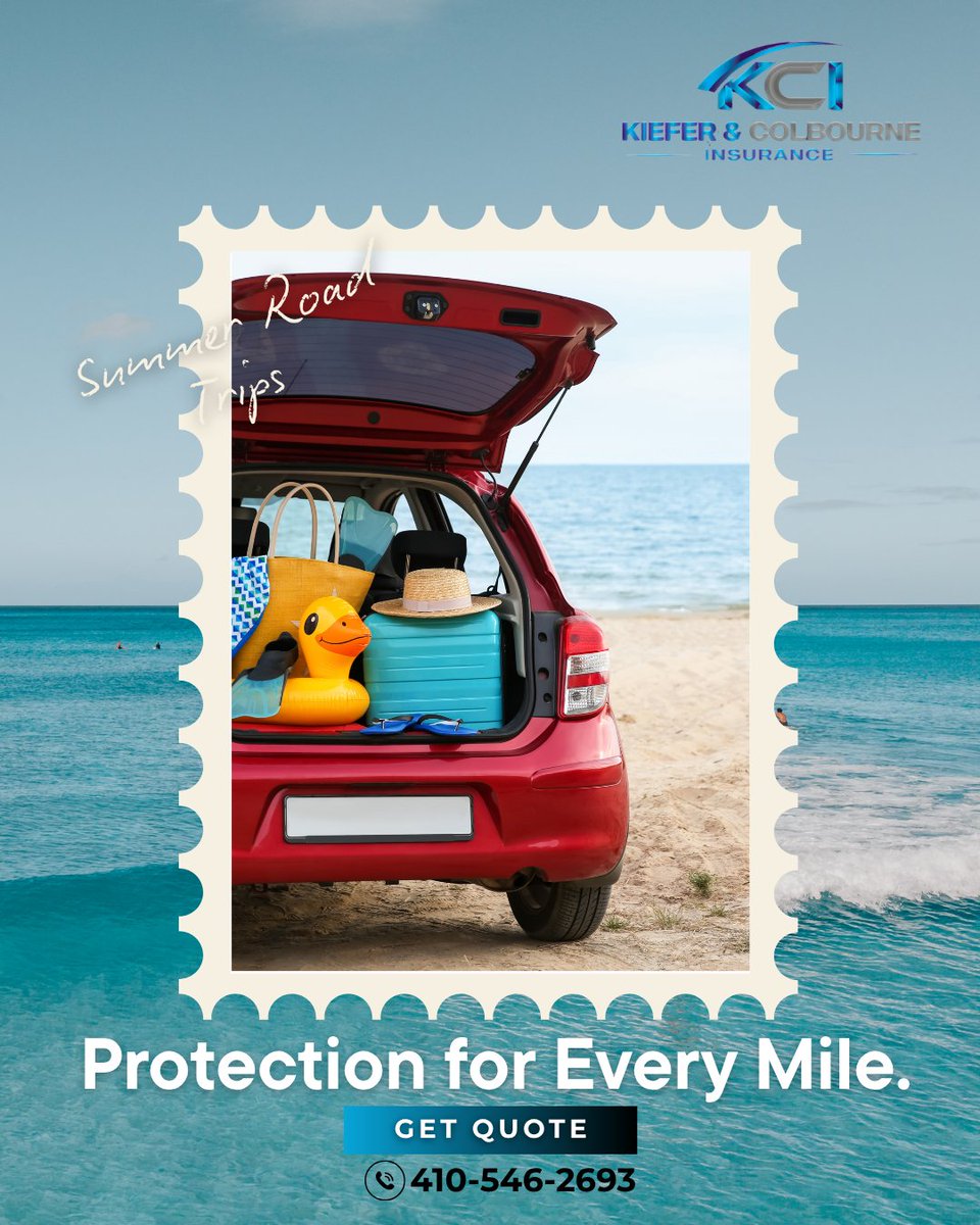 kiefercolbourne's tweet photo. 🚗Planning a summer getaway?

Before you hit the road, make sure your auto insurance is ready for the miles ahead.

📲 Policy Reviews: 410-546-9388
📲 New Quotes: 410-546-2693
Get your quote here: https://t.co/byIvcmdfTf https://t.co/VQPvdeLRlg