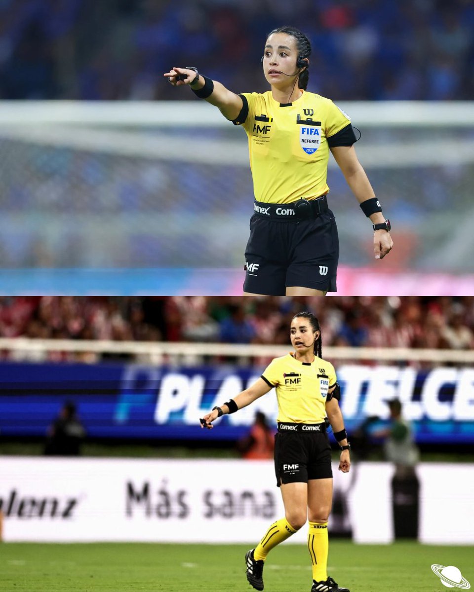 noj38's tweet photo. Katia Itzel García hace historia en el Mundial 2026.

La árbitra mexicana se convierte en la primera mujer de México en dirigir como árbitra central un partido de una Copa del Mundo 🇲🇽⚽ https://t.co/ZfByDk0Qpx