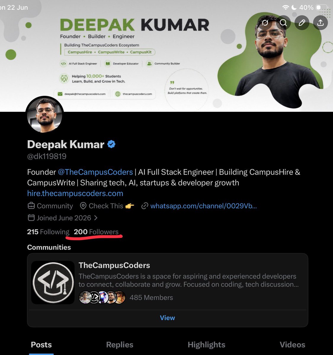 Deepak Kumar tweet media