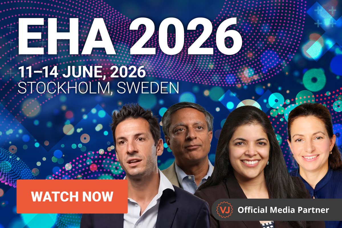 VJHemOnc's tweet photo. Couldn't make it to #EHA2026? We've got you covered!😄

Catch up on the hottest news and updates in #HemOnc and #Hematology with our exclusive expert video interviews from the event!🎥🩸

Explore now:
➡️ https://t.co/bQTd6eqUIu ⬅️

#MMSM #LYMsm #Leusm #MPNsm #MDSsm #AMLsm #CLLsm #ALLsm #ImmunoOnc @EHA_Hematology