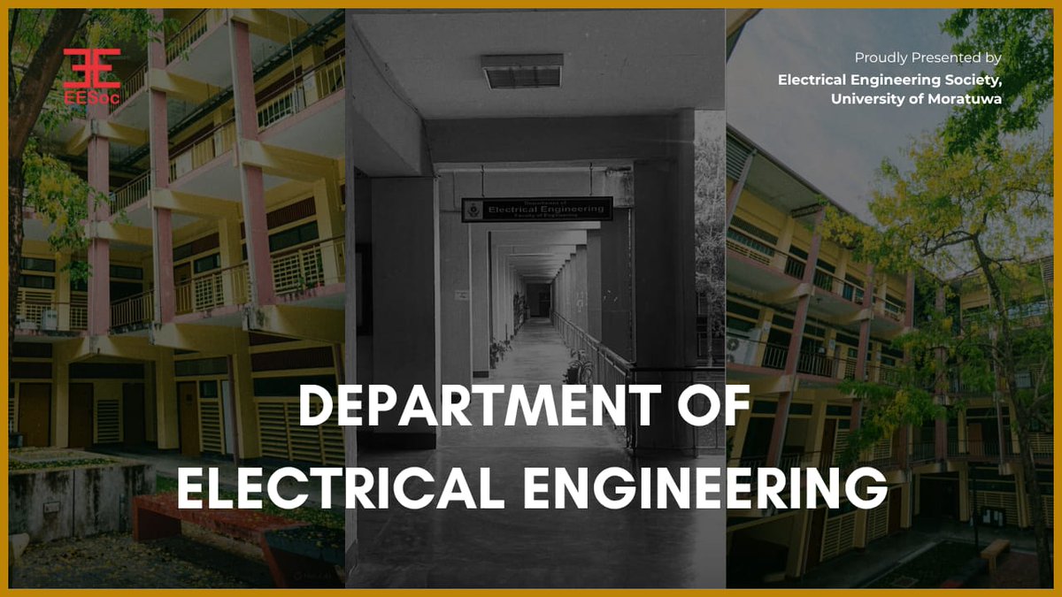 eesoc_mrt's tweet photo. Discover the Department of Electrical Engineering, University of Moratuwa. ⚡

Explore a legacy of excellence, innovation, and leadership shaping the future of engineering.

🎥 https://t.co/sV21bGkNgL

#EESoc
#UoM https://t.co/rURB6I5om5