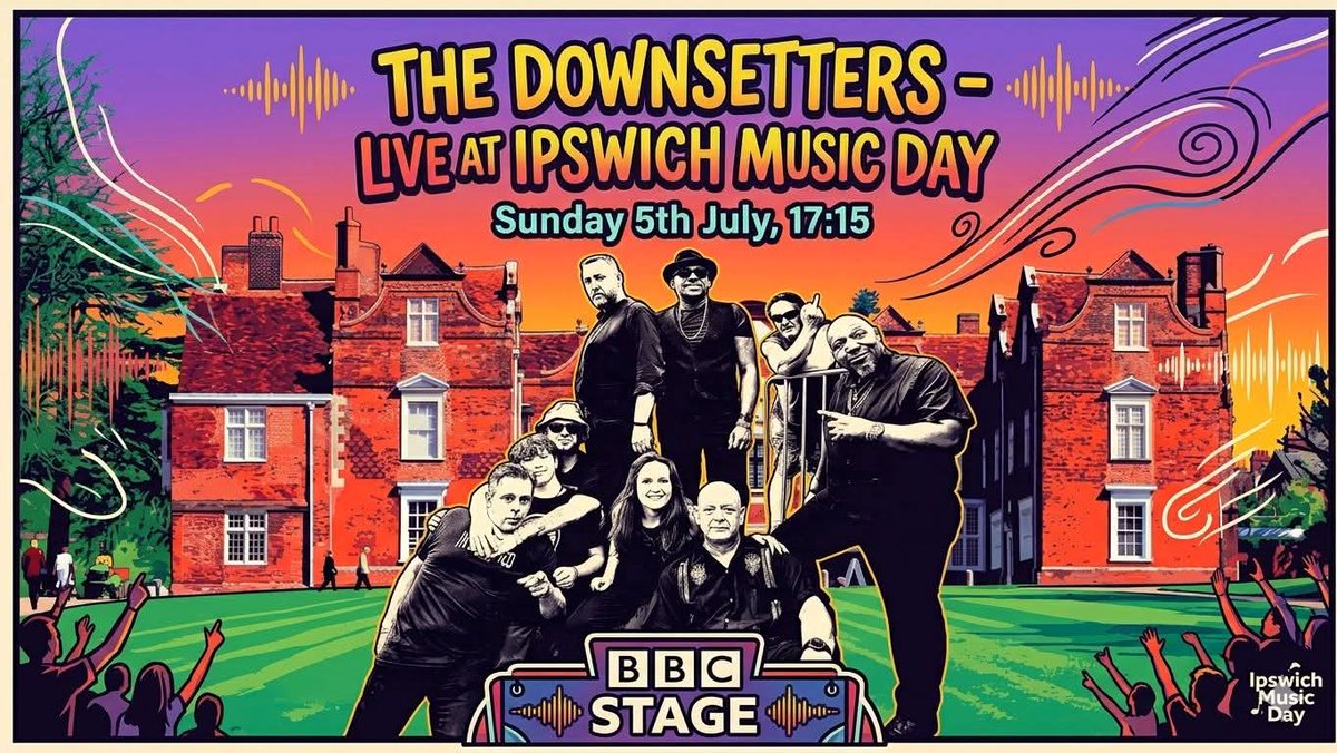 TheDownsetters's tweet photo. Ipswich Army.....we haven't forgotten you!

After a blazing tour across Holland and Germany, it's only fair we share some of that energy with our hometown supporters!

Sunday 5th July, we'll be back at Ipswich Music Day returning to the BBC stage! 💥
@IpswichEnts
#areyoureggae https://t.co/p5WSuWAY8p