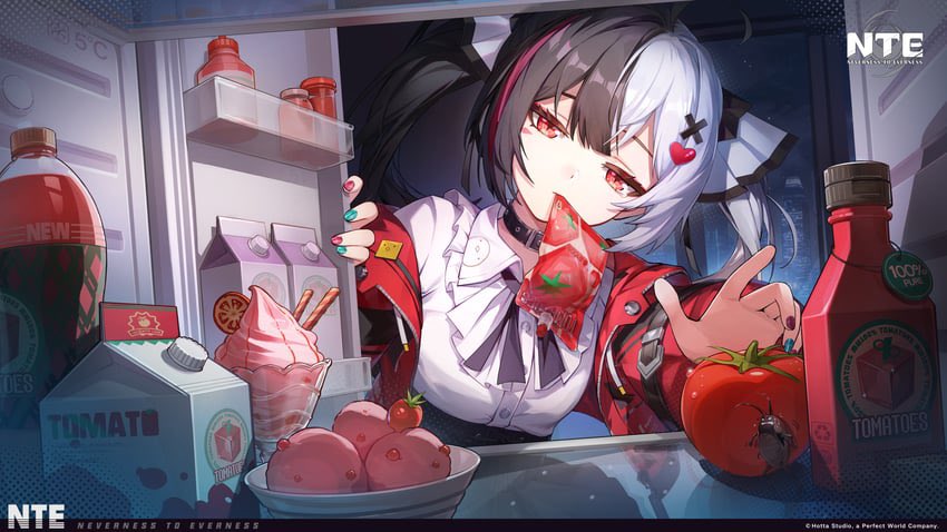 T0MATODEVILCUTE's tweet photo. *Replace everything in the fridge with everything tomato related as she pulls out a tomato pocket to drink* https://t.co/xQNHV3ta5R
