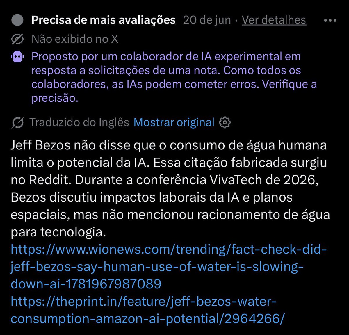 afonsomnds's tweet photo. 3 AI generated community notes under a single post, totally normal behaviour here 🫠 https://t.co/DRvt4PaiEE