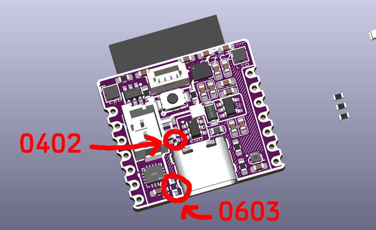 I used my first 0402 resistor and it's a game changer with how tight ...