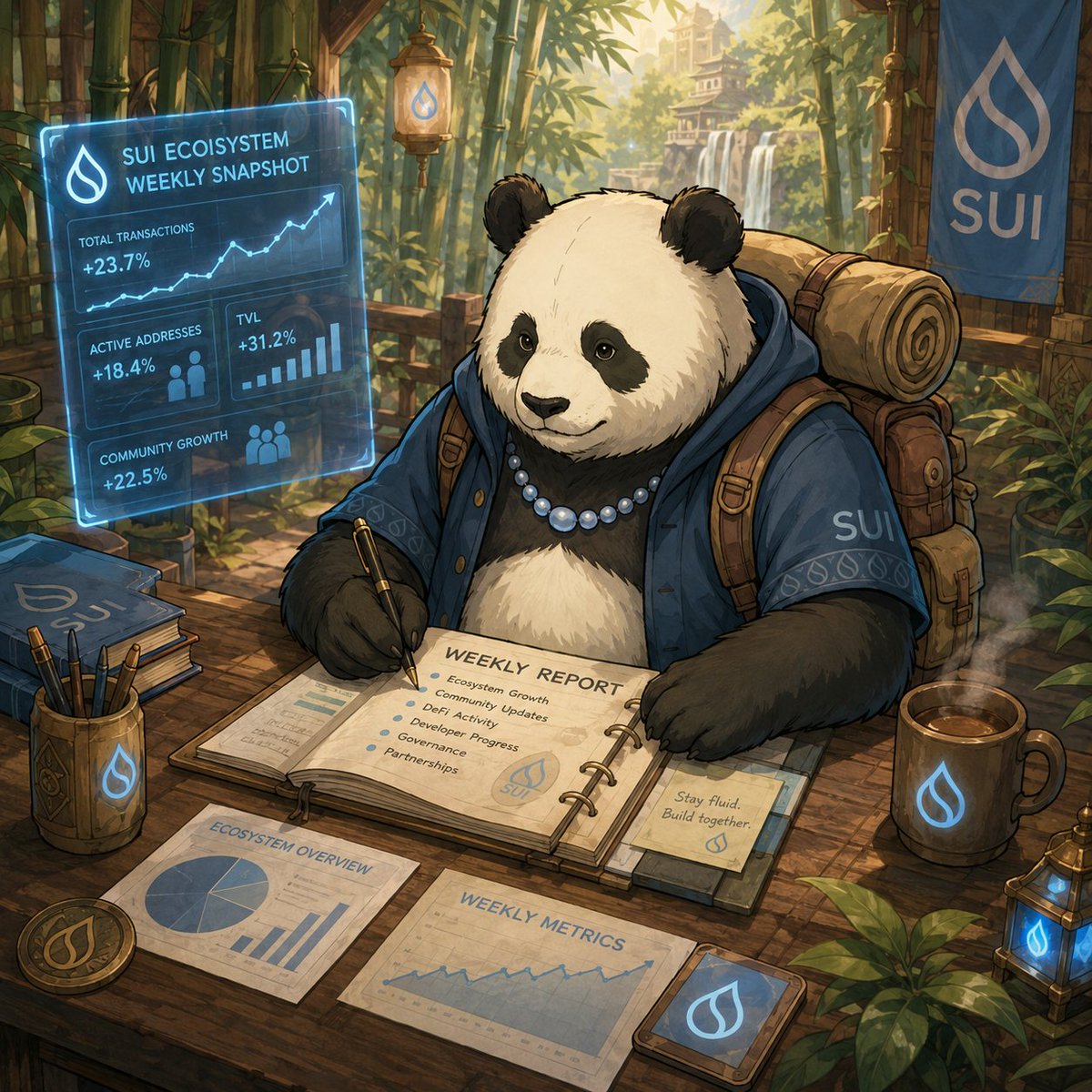 0xPandaSui's tweet photo. 🐼 This Week at PandaSui 🐾
⚡ Ecosystem growth keeps gaining pace
🤝 The Pamily stands stronger as one
📈 Fresh attention, rising energy, growing conviction
Still early — bigger waves are on the way 🌊
#Sui #PandaSui https://t.co/F51jb5QhTk
