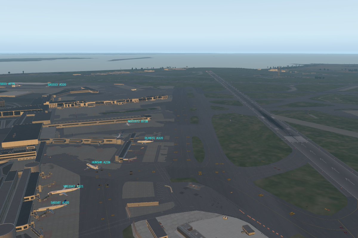 tsybalab's tweet photo. Departing Copenhagen Kastrup Airport. With a new stylish push car.

#ekch #eddb #xplane #b738 https://t.co/u9JeAl3hTT