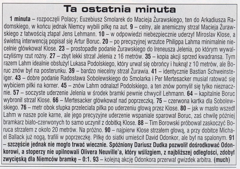 pn20lat's tweet photo. 🗓️14.06.2006, Dortmund
🌍mecz MŚ - faza grupowa
Niemcy 🇩🇪 - 🇵🇱 Polska 1:0
90'+1 1-0 Neuville https://t.co/7NRkKc1hLH