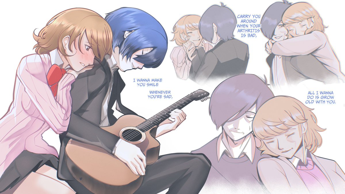 chiaroscuro4eva's tweet photo. Grow Old With You (1/4) #persona3reload #p3 #yukaritakeba #minatoarisato #persona3 https://t.co/vf5i1Ww3Ru