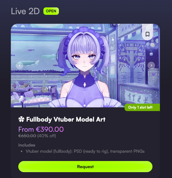 Lau__135's tweet photo. [CMS]  
(♡ + rt appreciated)

I decided to extend the "Birthday Offer" to the 1st July !!!

Now the Fullbody Live2D Model is -40% Off
and all my doodles service are -15% Off

There is only 1 slot available for each service so if you are interested, go check my Vgen (˶ᵔ ᵕ ᵔ˶) https://t.co/wzvRELeXDi