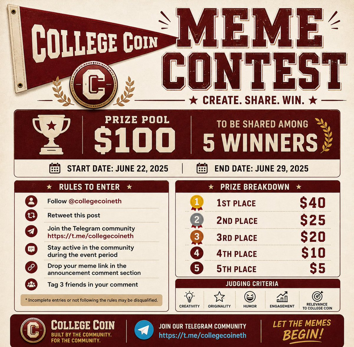 College Coin tweet media