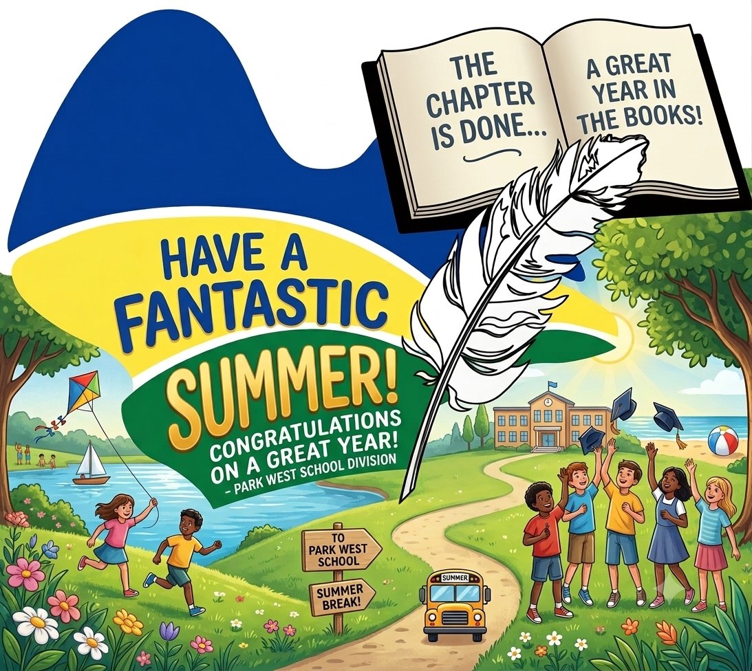 ParkWestSD's tweet photo. 🎓📚As the 2025–2026 school year comes to a close, we celebrate the accomplishments, growth, &amp; memories made along the way. Thank you to our students, staff, families, trustees, &amp; communities for your continued support.

Wishing everyone a safe, relaxing, &amp; enjoyable summer.☀️🌻 https://t.co/EPrQ8jfcoF