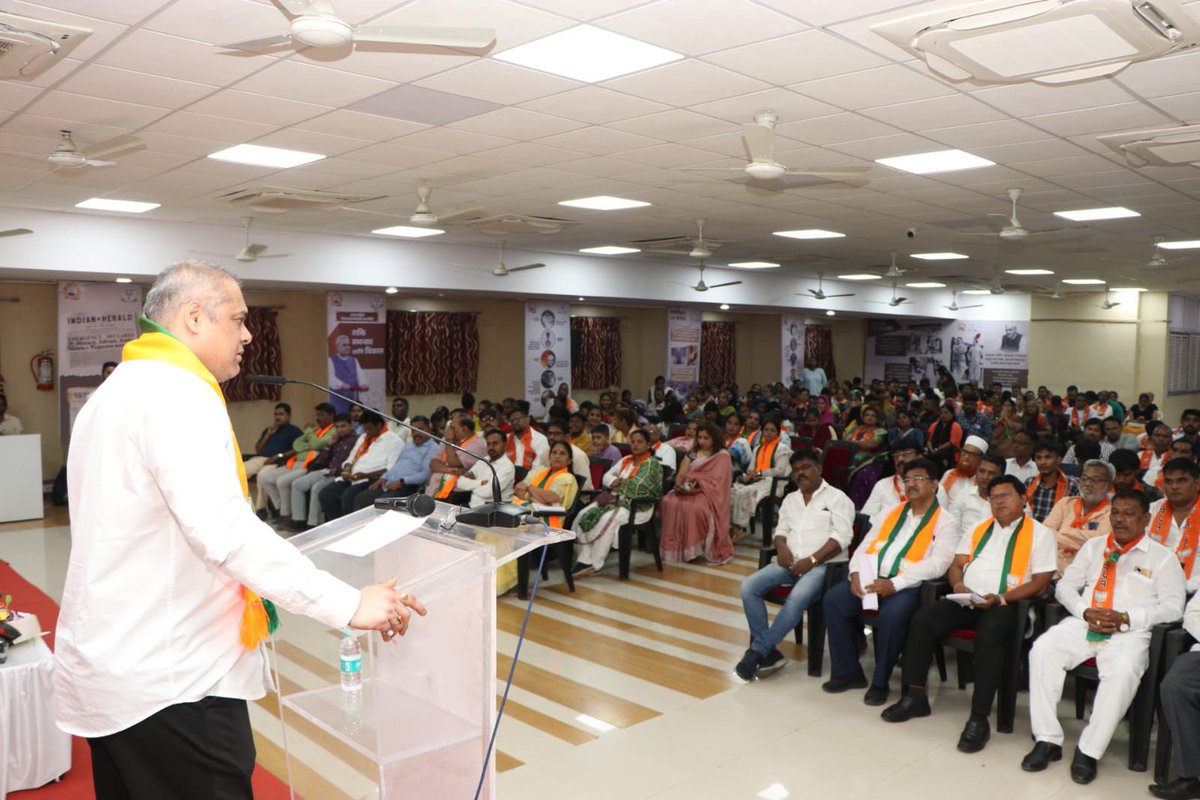 CAPratikKarpe's tweet photo. Attended @Bjp4scMumbai Karyakarta Sammelan held under the guidance of BJP4Mumbai President MLA @AmeetSatam Ji.

On this occasion, BJP Mumbai General Secretary Acharya @pawantripathi_ Ji, BJP Mumbai General Secretary @Rajesh_Shirwadk Ji, BJP Mumbai SC morcha President @sharadkamble62 Ji, BJP Mumbai Mahila Morcha President Mrs. @ThokaleYojana Tai, BJYM Mumbai President @Deepaksingh0240 Ji, along with Padadhikari and karyakartas of the Morcha, were present.