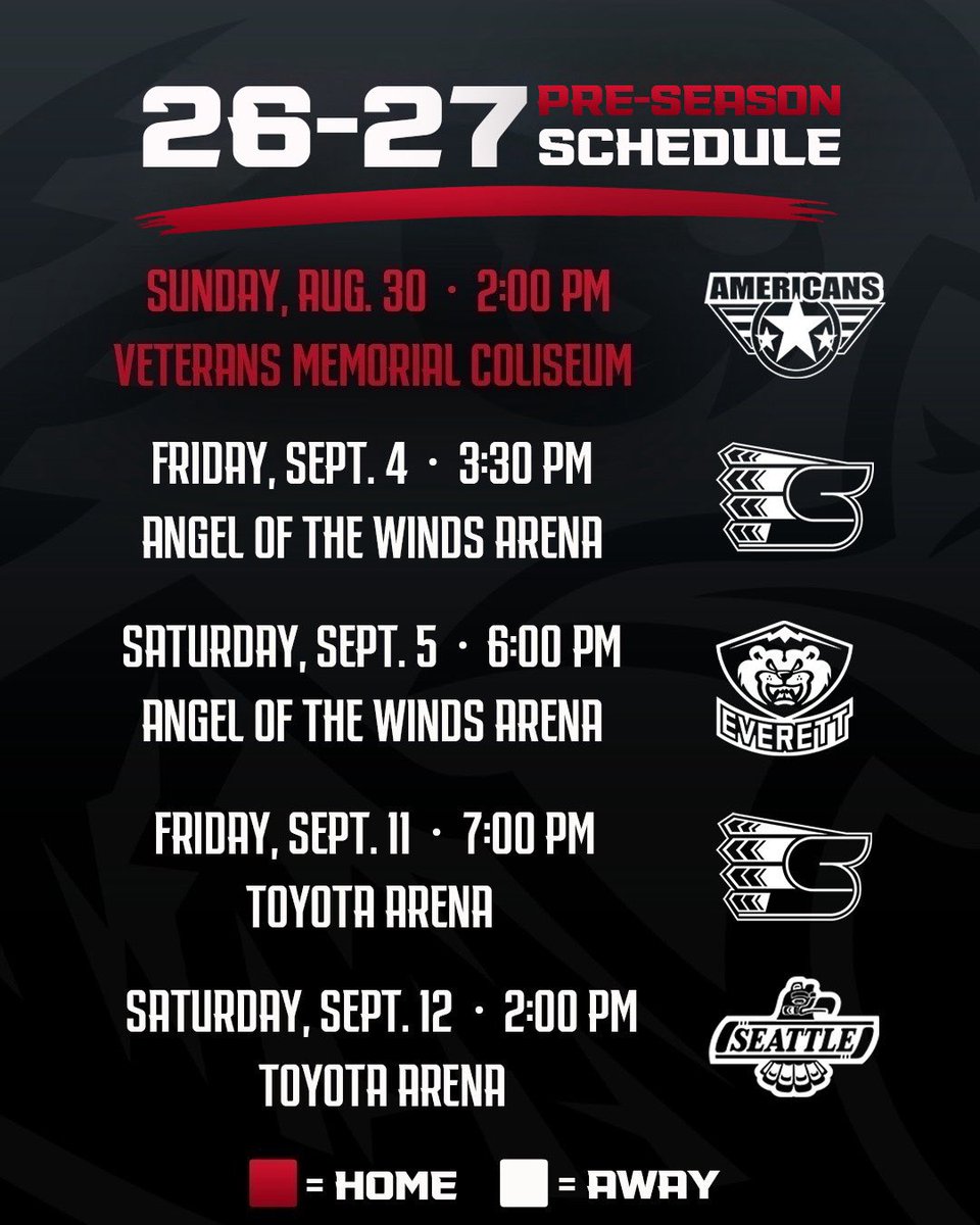pdxwinterhawks's tweet photo. The exhibition slate has arrived 📌 https://t.co/k0v9PHw1wr