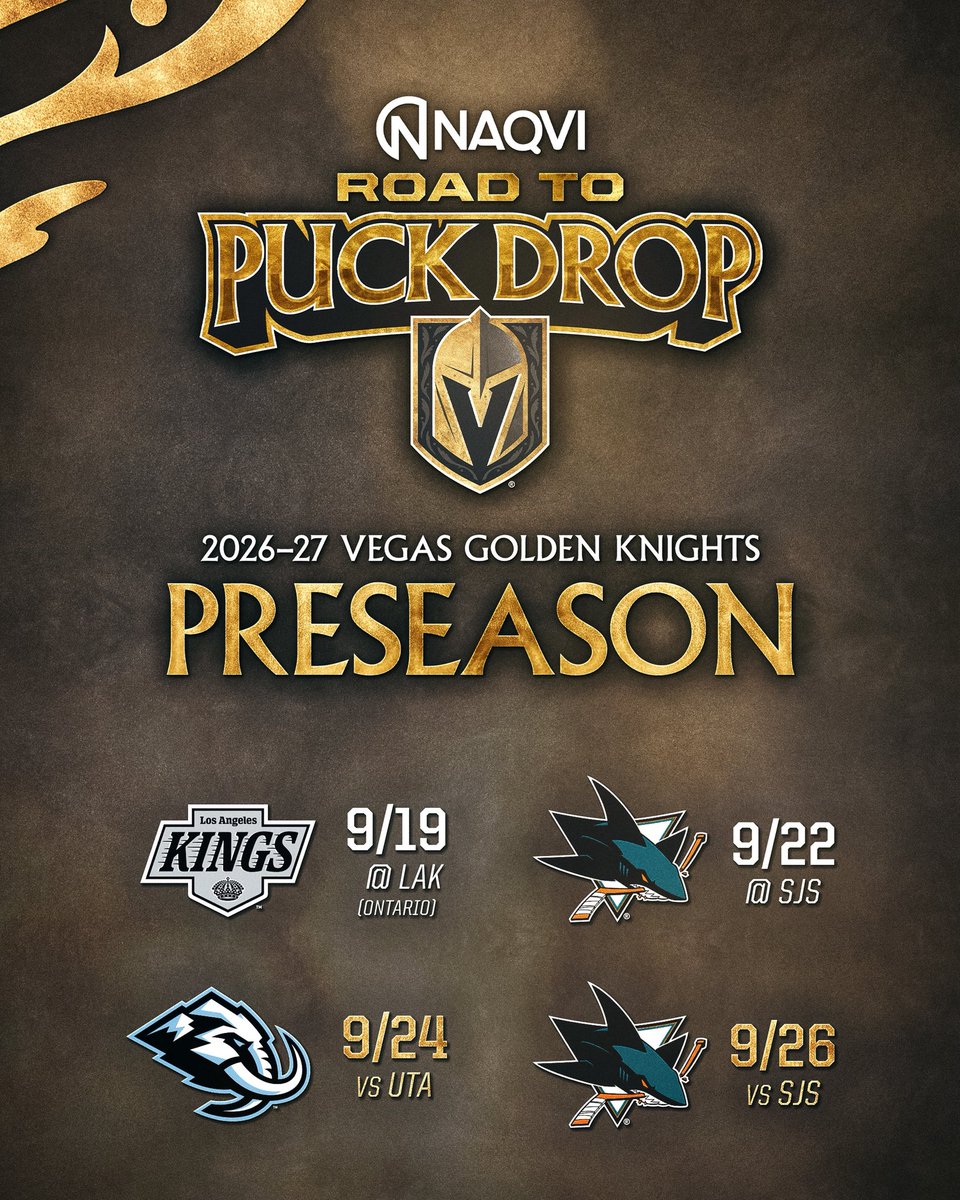 GoldenKnights's tweet photo. And just like that… HOCKEY IS 89 DAYS AWAY 👀

More details » https://t.co/gndbancCt5

#VegasBorn | @naqviinjurylaw https://t.co/yA4gI52tlG