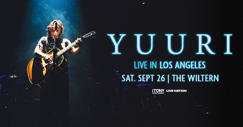 wiltern's tweet photo. Yuuri performs at The Wiltern on September 26 💫 Get your tickets on Friday at 10 am 🎟️ https://t.co/df5bl6835b https://t.co/1Fn2QPGnTU