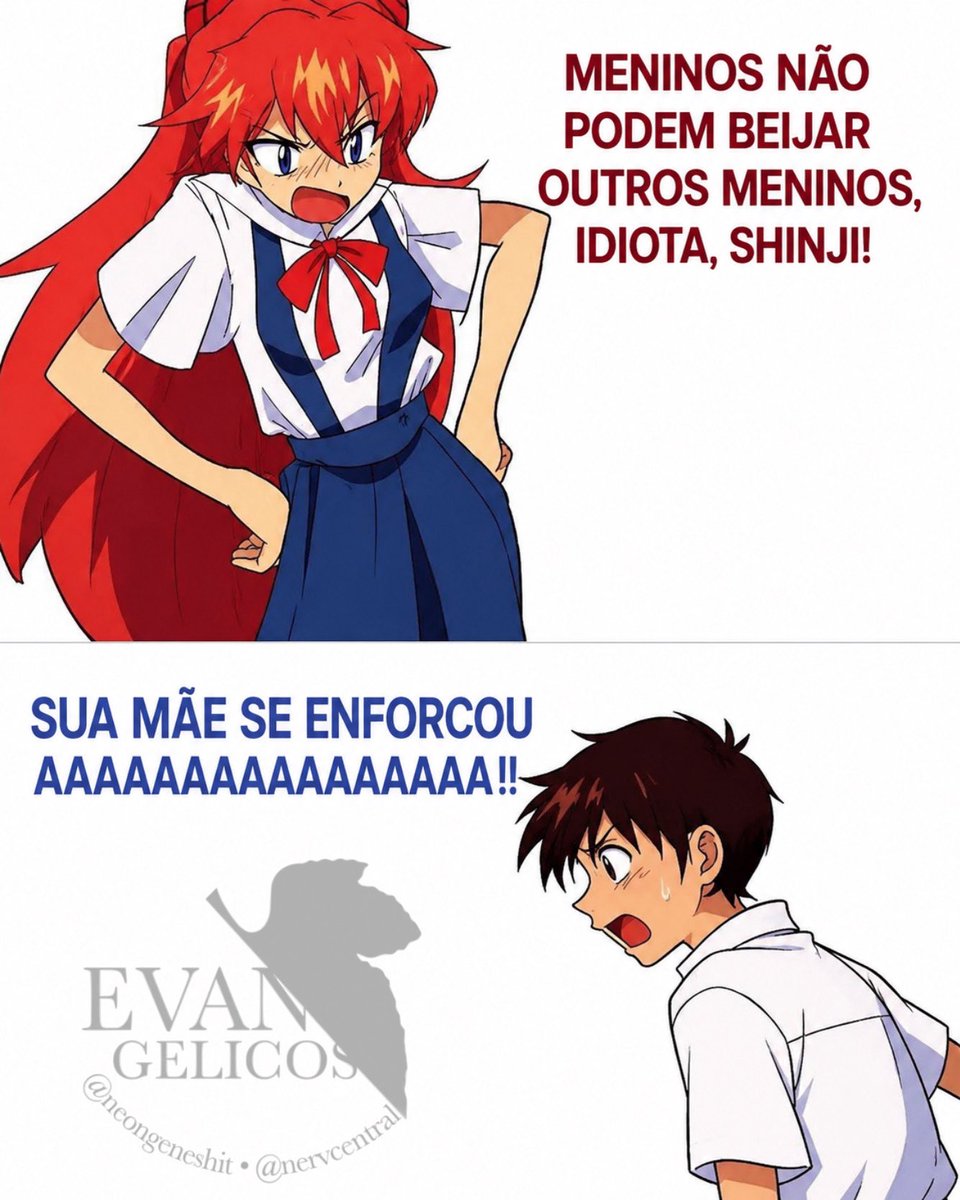 nervcentral's tweet photo. Calma aí shinji jkkkkkj https://t.co/USgo8yW683