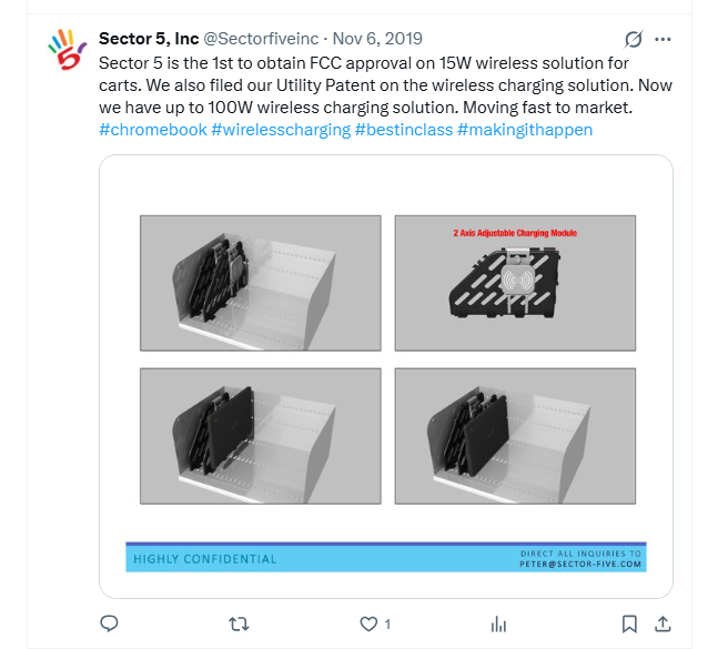 DeborahHat96840's tweet photo. $HPNN #SectorFive #Investors #Creators #Digitalage
Sector Five (SFIV): The Promotional Playbook Peter Michaels Has Run Before
A look at the public record vs. the marketing, before SFIV's SEC registration was revoked in 2022 under Section 12(j):
🔹 "1st to obtain FCC approval" (Nov 2019 tweet) — No FCC equipment authorization exists under Sector Five, Michaels, or any related entity. No grant ID. No test reports. None.
🔹 "Filed our Utility Patent" — A filing isn't a grant. No issued patent exists tied to this tech under Sector Five or Michaels.
🔹 "Up to 100W wireless charging" — No engineering docs, no prototypes, no UL testing, no manufacturing partner, no revenue. The renders were concept art, not hardware.
🔹 "Moving fast to market" — No shipped product. No sales. No school-district contracts. No revenue tied to this product, ever.
🔹 Education/Chromebook OEM positioning — SEC filings show minimal revenue, no manufacturing capacity, no supply chain, no Chromebook-related contracts.
🔹 "Operational company" — Financially distressed, delinquent in filings, ultimately revoked by the SEC for failure to file.
🔹 Investor-facing "pipeline" — Never materialized. After revocation, the SFIV noteholder base was migrated into Hop-On, Inc. (HPNN) via share issuance.
This is the pattern: promotional claims that outrun the documented record, followed by a corporate pivot that carries the same investor base forward. Watch for it in what comes next.