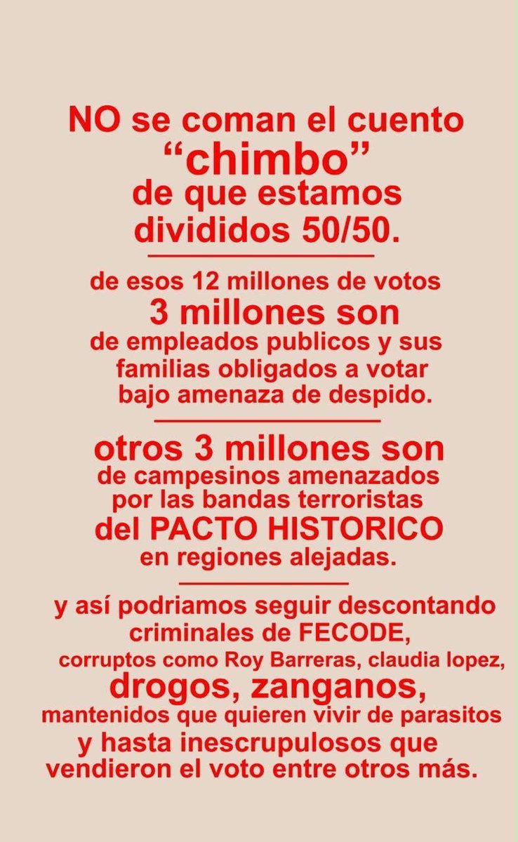 LeofardoN's tweet photo. @AlfreMondragon @wilsonariasc @petrogustavo @SergioMZamoraB @JonhyAcosta_ @BluRadioCo @RTVCnoticias @NoticiasCaracol La verdad manteco hijo de puta: https://t.co/V3qqHzYiJI
