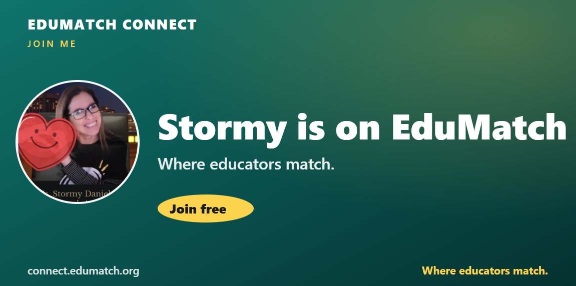 MsDanielsStormy's tweet photo. 🌟 Educators, come join me on EduMatch! 🌟

If you’re looking for a space where real educators connect, collaborate, and lift each other up — this is it. EduMatch is all about community, support, and finding your people in this wild world of education.

I’m already there… now I want YOU to join me. Let’s build, share, and grow together.

👉 Join free: https://t.co/wgaUG9ybAU

Where educators match. Where community grows. Where you belong. @edu_match