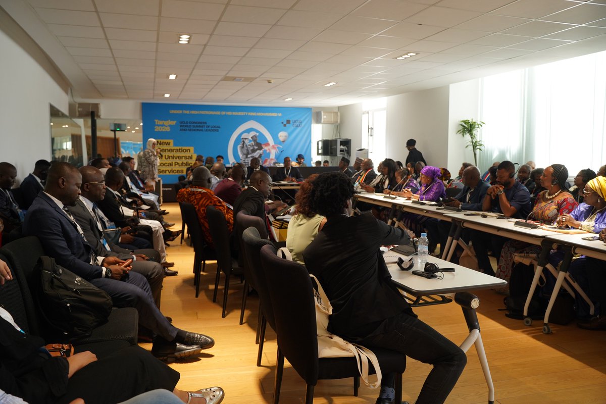 uclg_org's tweet photo. 🔵 #UCLGCongress

📌 Nos collègues de @UCLGAfrica tiennent aujourd'hui leur réunion de groupe à Tanger.

Les sections régionales constituent des piliers essentiels de notre organisation mondiale ; grâce à elles, nous définissons nos priorités et notre leadership.

#Listen2Cities https://t.co/1uzH2GyG67