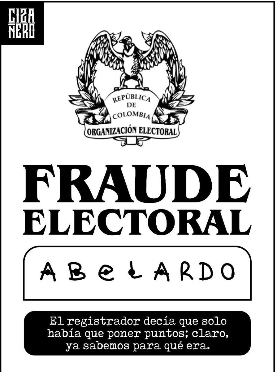 XPost1A's tweet photo. Tremenda caricatura de la fraudulenta Registraduría. https://t.co/MdrQzmCXdv
