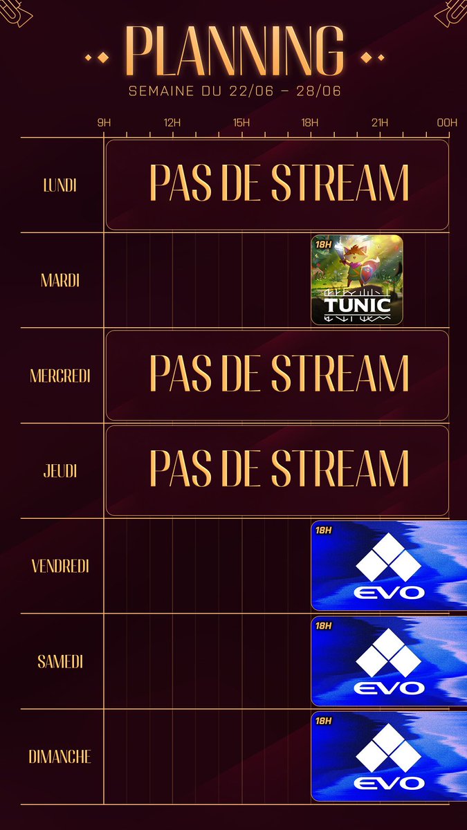 TPK_live's tweet photo. Une semaine absolument placée sous le signe de l'EVO VEGAS 🍻 

On se décale, on fait de la bouffe en avance et let's go kiffer ensemble !
(Ah et du TUNIC avant !) https://t.co/bY4ADfcJEm